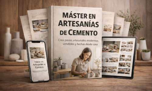 Máster en Artesanías de Cemento + 8 Bonus de regalo🎁